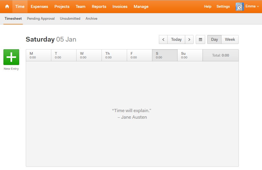 The Harvest Time Tracking Software Invoice Page